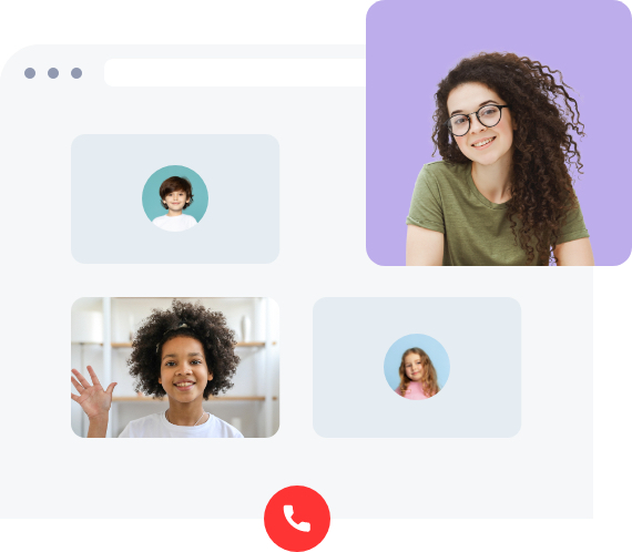 online teaching by cloud video conferencing in HD quality